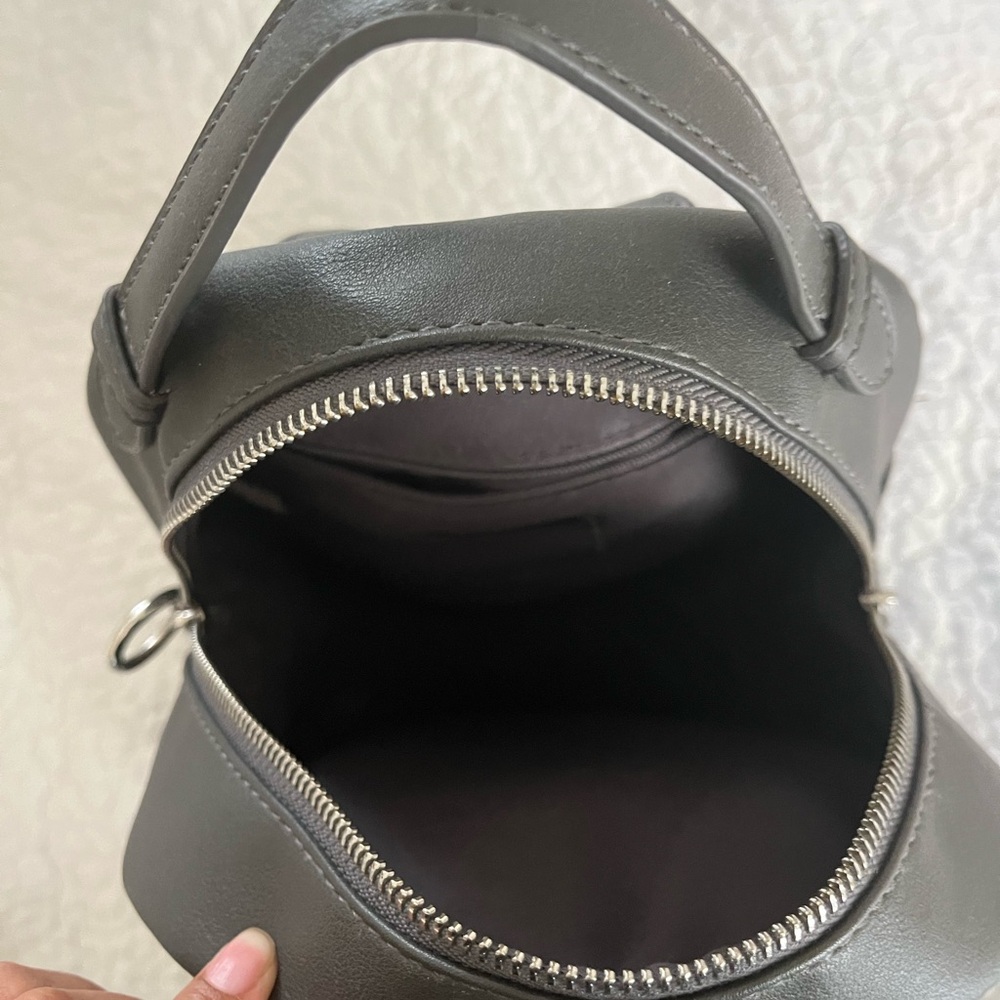 Grey Minimal Style Mini Backpack - image 2